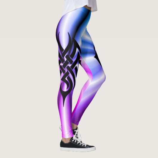 Ligne Bleue Mince - Leggings Tribal Starburst (Droite)