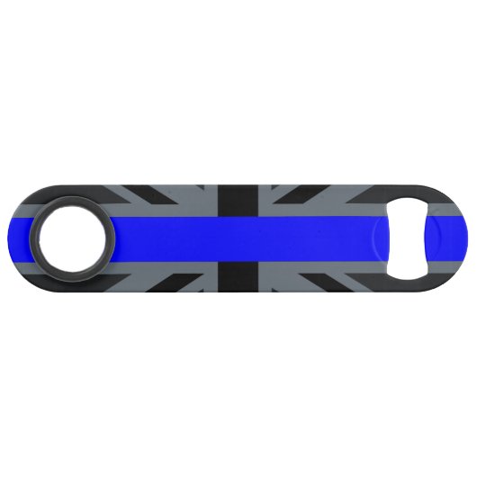 Ligne bleue mince Union Jack (Devant (Horizontal))