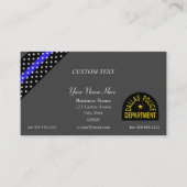 Ligne Bleue Mineure Carte de visite de la police d (Devant)