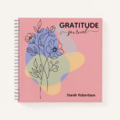 Ligne Botanique Moderne Art Gratitude Journal (Devant)
