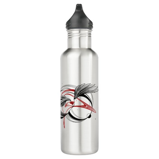 ligne d'ailes art inox bouteille d'eau cadeau (Droite)