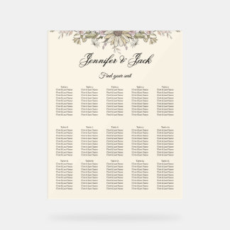 Ligne d'art de fleurs sauvages boho moderne Terreu