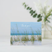 Ligne d'avoine de mer dans le sable blanc Carte de (Debout devant)