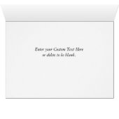 Ligne D'Avoine De Mer En Sable Blanc Carte De Voeu (Intérieur Horizontal (Bas))