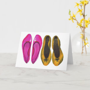 Ligne de chaussures carte de voeux