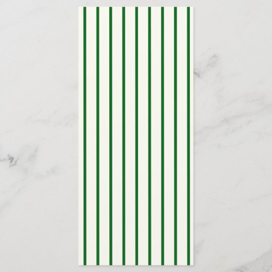 Ligne de dessins de menu de golf vert (Dos)