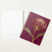 Ligne de fleurs botaniques Deep Red Gold (Devant avec enveloppe)