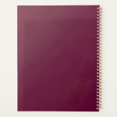 Ligne de fleurs botaniques Deep Red Gold (Dos)