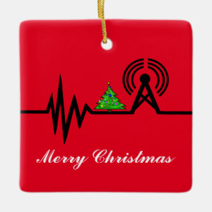 Ligne de fréquence Arbre de Noël Ornement de Noël