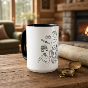 Ligne de matériel d'aventure Tasse de randonnée