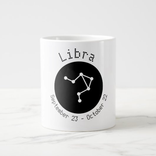Ligne de point Libra Jumbo Mug (Devant)