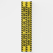 Ligne de police de Faux bannière faite sur (Vertical)