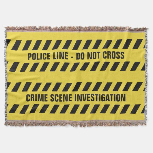 Ligne de police Faux Jetez une couverture (Devant)