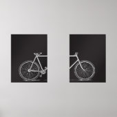 Ligne de vélo noir et blanc Art moderne Deux (Recto)