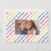 Ligne de voeux de Noël carte photo de vacances (Dos)