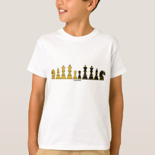 Ligne d'échecs, le T-shirt de l'enfant,