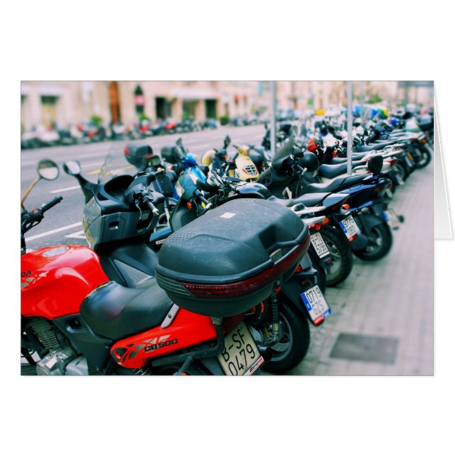 Ligne des motards - Carte intérieure blanche de Ba (Devant horizontal)