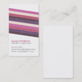 Ligne diagonale carte de visite (Devant / Derrière)