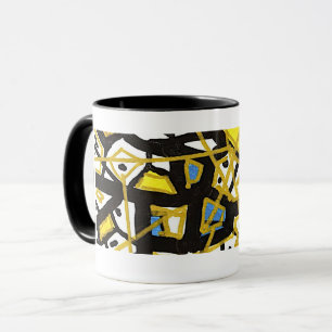 Ligne GOLD – Tasse Abstraite Minimaliste Élégante