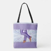 Ligne jambes de danse avec le sac fourre-tout à (Dos)