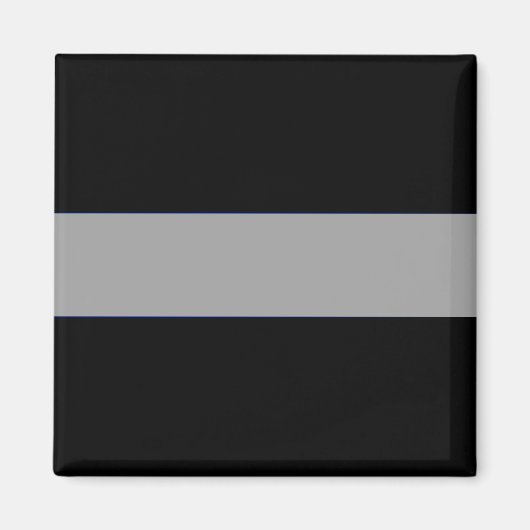 Ligne mince gris Agente correctionnelle Magnet (Devant)