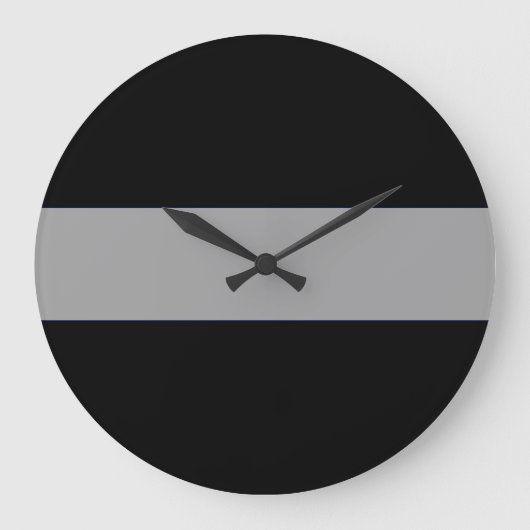 Ligne mince gris Horloge de l'agent correctionnel (Recto)