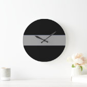 Ligne mince gris Horloge de l'agent correctionnel (Maison)