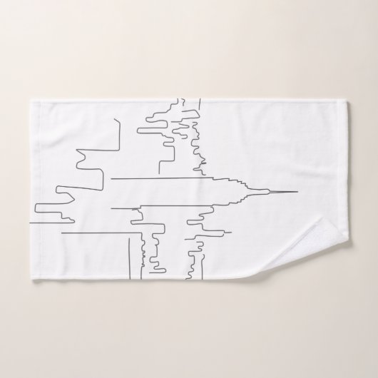 Ligne minimale de New York (Serviette à main)