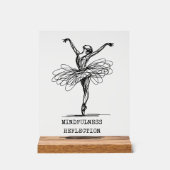 Ligne minimaliste Art Ballerina Dance Design (Recto)