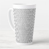 LIGNE NOIRE KNIT Tall Latte Mug (Angle gauche)