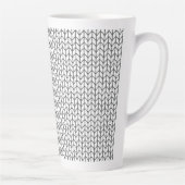 LIGNE NOIRE KNIT Tall Latte Mug (Droite)