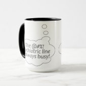 Ligne psychiatrique tasse personnalisée - choisir (Devant gauche)
