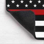 Ligne rouge mince tapis de souris de (Coin)