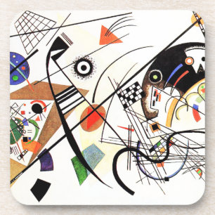 Ligne transversale dessous de verre de Kandinsky