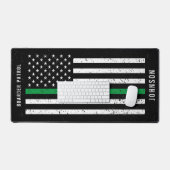 Ligne verte mince Distressed American Flag Boarder (Clavier et souris)