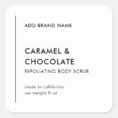 Ligne verticale Ajouter votre marque Étiquette de (Devant)