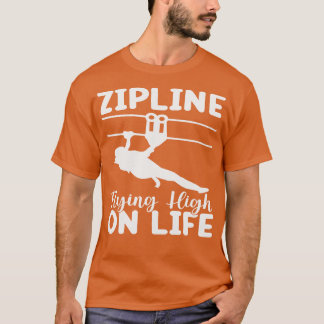 ligne zip volant haut sur la vie TShirt