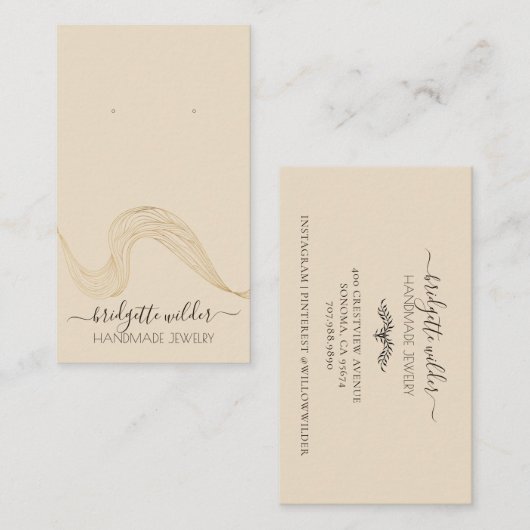 Lignes Abstraites à portée de cartes d'affichage (Devant / Derrière)