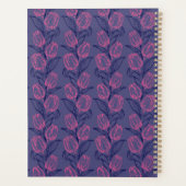 Lignes abstraites artistiques tulipes et feuilles  (Dos)