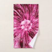 Lignes Abstraites de serviette Fleur violet (Serviette à main)