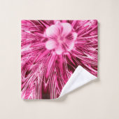 Lignes Abstraites de serviette Fleur violet (Gant de toilette)
