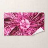 Lignes Abstraites de serviette Fleur violet (Serviette à main)