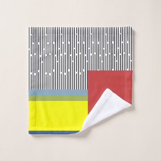 Lignes Abstraites et rectangles (Gant de toilette)