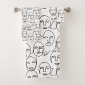 Lignes Abstraites modernes face à l'art de ligne c (En situation)