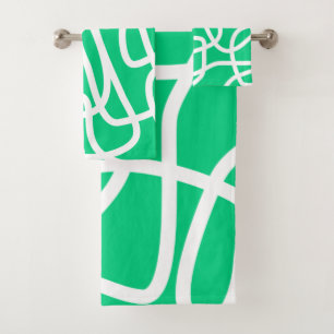 Lignes Abstraites modernes Vert blanc mignon Whims