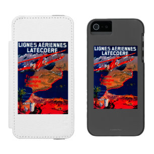 Lignes Aeriennes Latecoere Vintage Poster