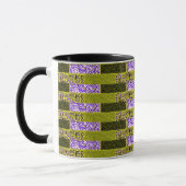 Lignes alternatives multicolores Mug Abstrait (Gauche)