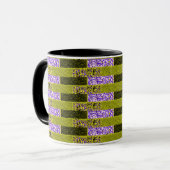 Lignes alternatives multicolores Mug Abstrait (Devant gauche)