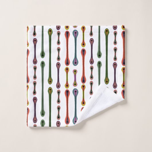 Lignes atomiques (Gant de toilette)