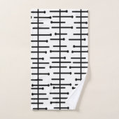 Lignes atomiques blanches (Serviette à main)